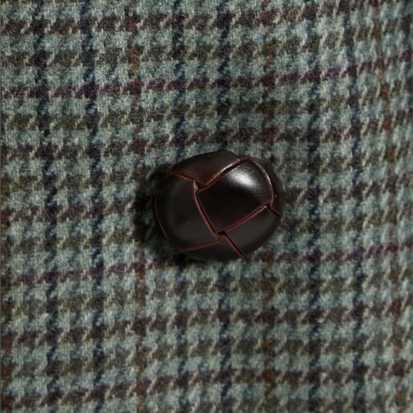 NWT VERONICA BEARD Wool Houndstooth Double Breasted Puff Sleeves Crop Blazer 12 - Picture 14 of 14